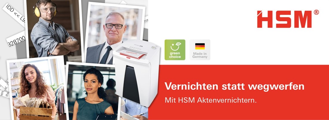 Aktenvernichter im HSM Fachshop kaufen