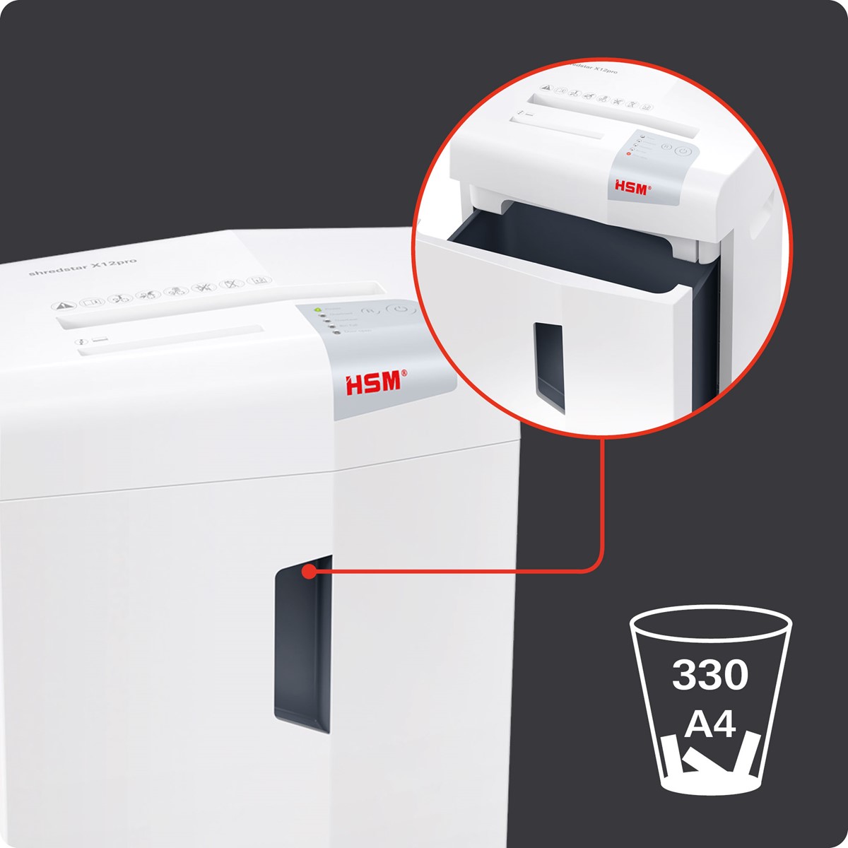 HSM Aktenvernichter shredstar X12pro, 2,0mm x 15mm (Art.-Nr.: 1033121)