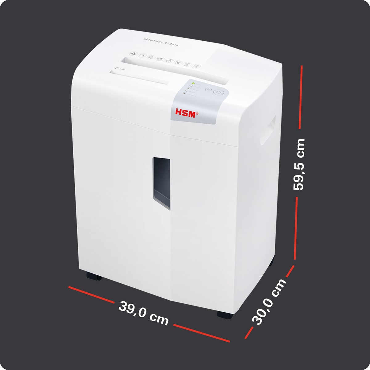 HSM Aktenvernichter shredstar X12pro, 2,0mm x 15mm (Art.-Nr.: 1033121)