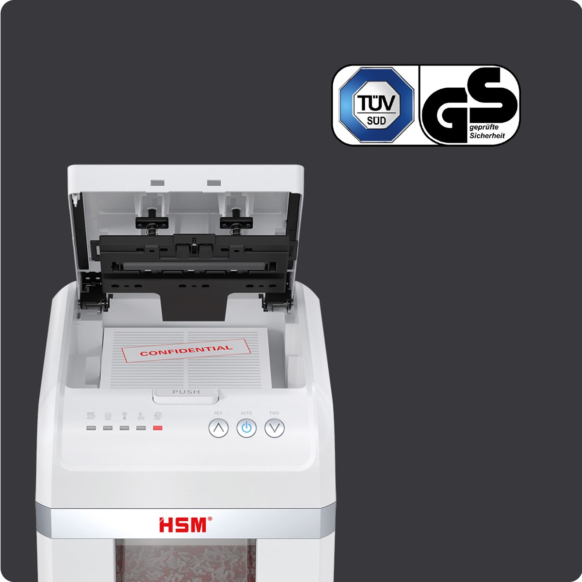 HSM Aktenvernichter shredstar Autofeed X200 - P4 - 4 x 12 mm (Art.-Nr.: 1035111)