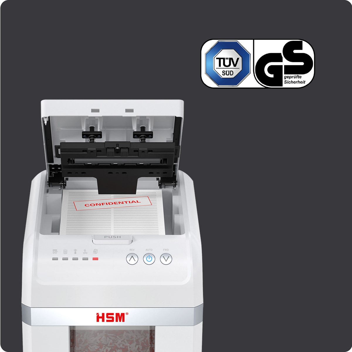 HSM Aktenvernichter shredstar Autofeed X300 - P4 - 4 x 12 mm (Art.-Nr.: 1037111)