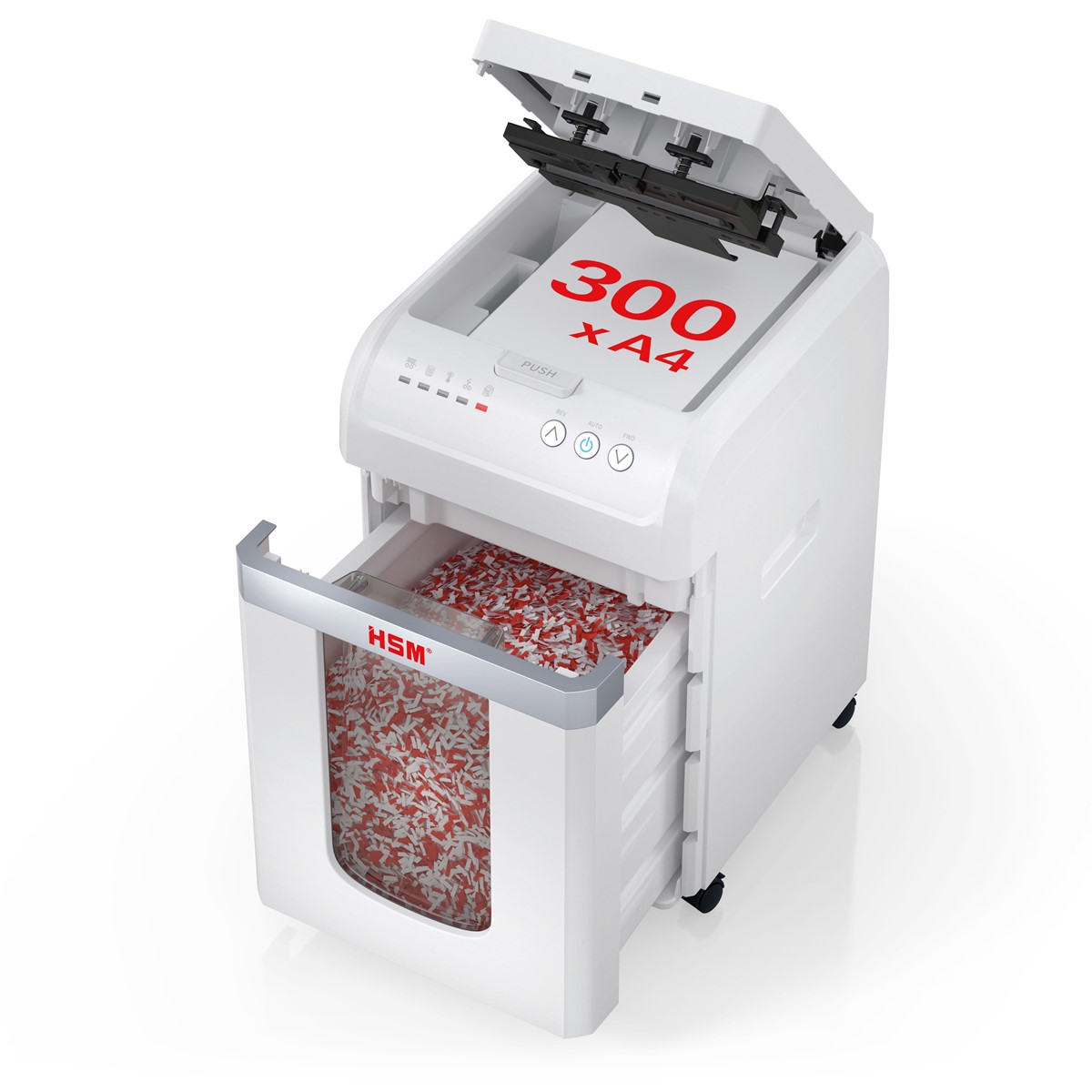 HSM Aktenvernichter shredstar Autofeed X300 - P4 - 4 x 12 mm (Art.-Nr.: 1037111)