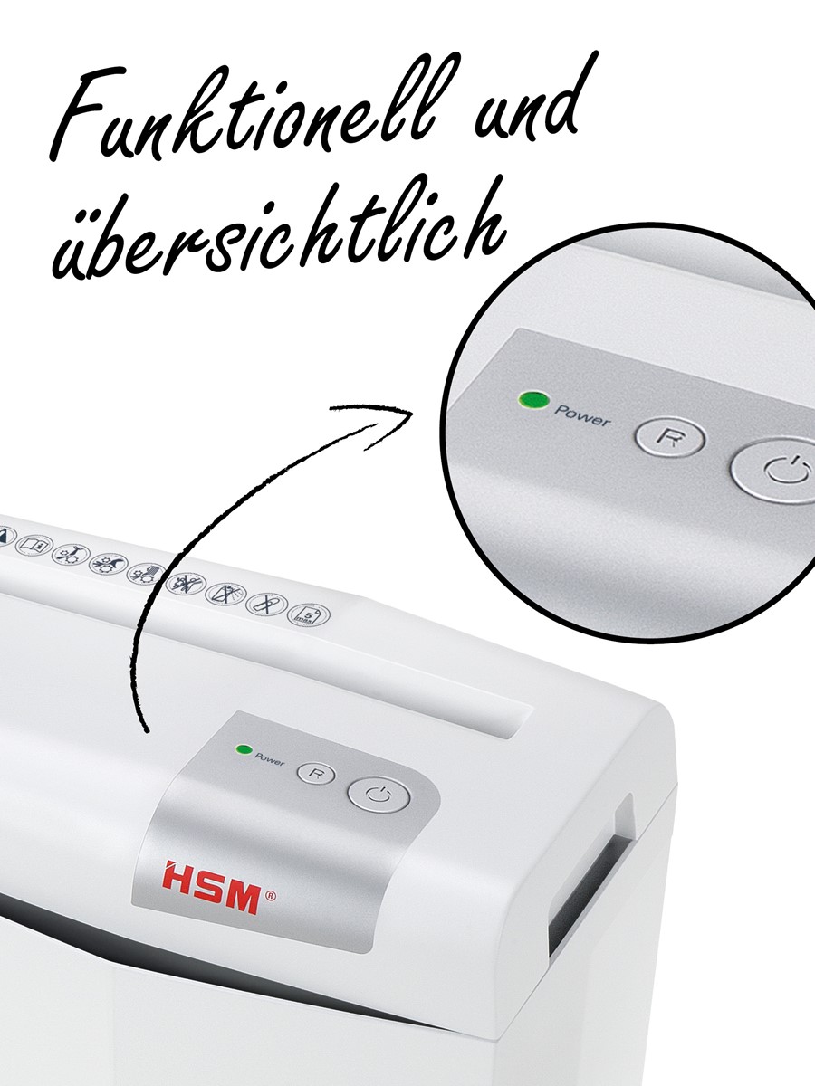 HSM Aktenvernichter shredstar S5, 6,0mm Streifen (Art.-Nr.: 1041121)