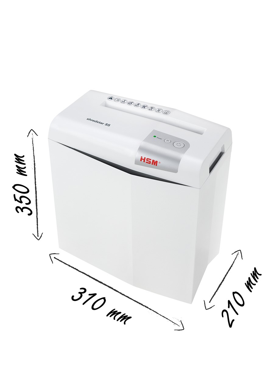 HSM Aktenvernichter shredstar S5, 6,0mm Streifen (Art.-Nr.: 1041121)