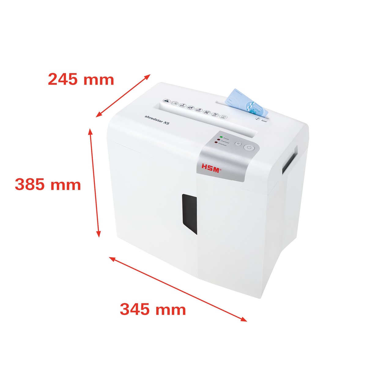 HSM Aktenvernichter shredstar X5, 4,5mm x 30mm (Art.-Nr.: 1043121)