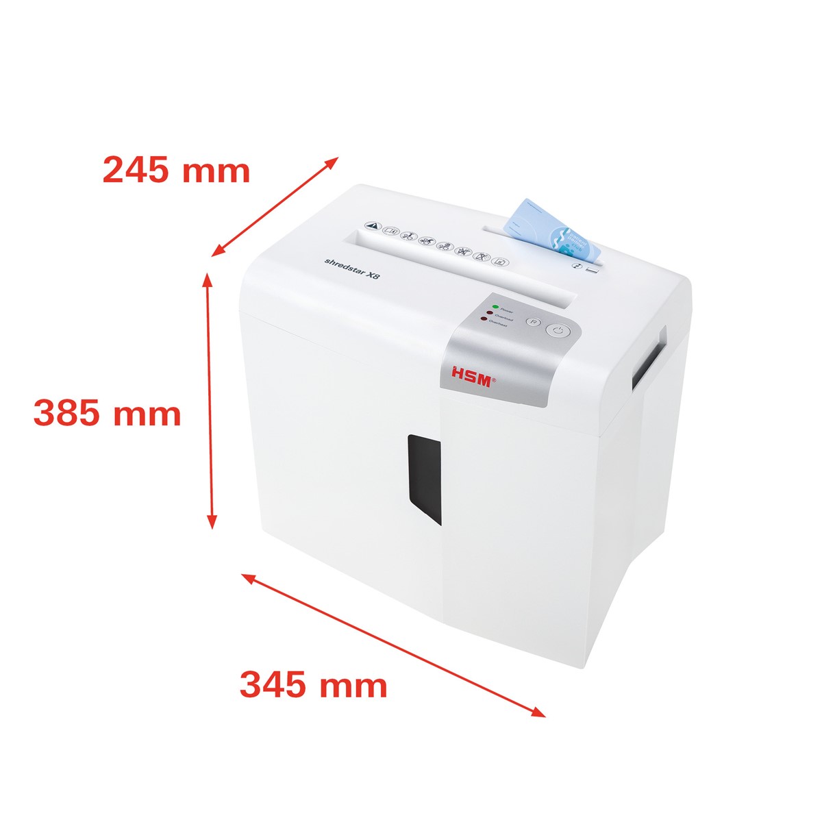 HSM Aktenvernichter shredstar X8, 4,5mm x 30mm (Art.-Nr.: 1044121)