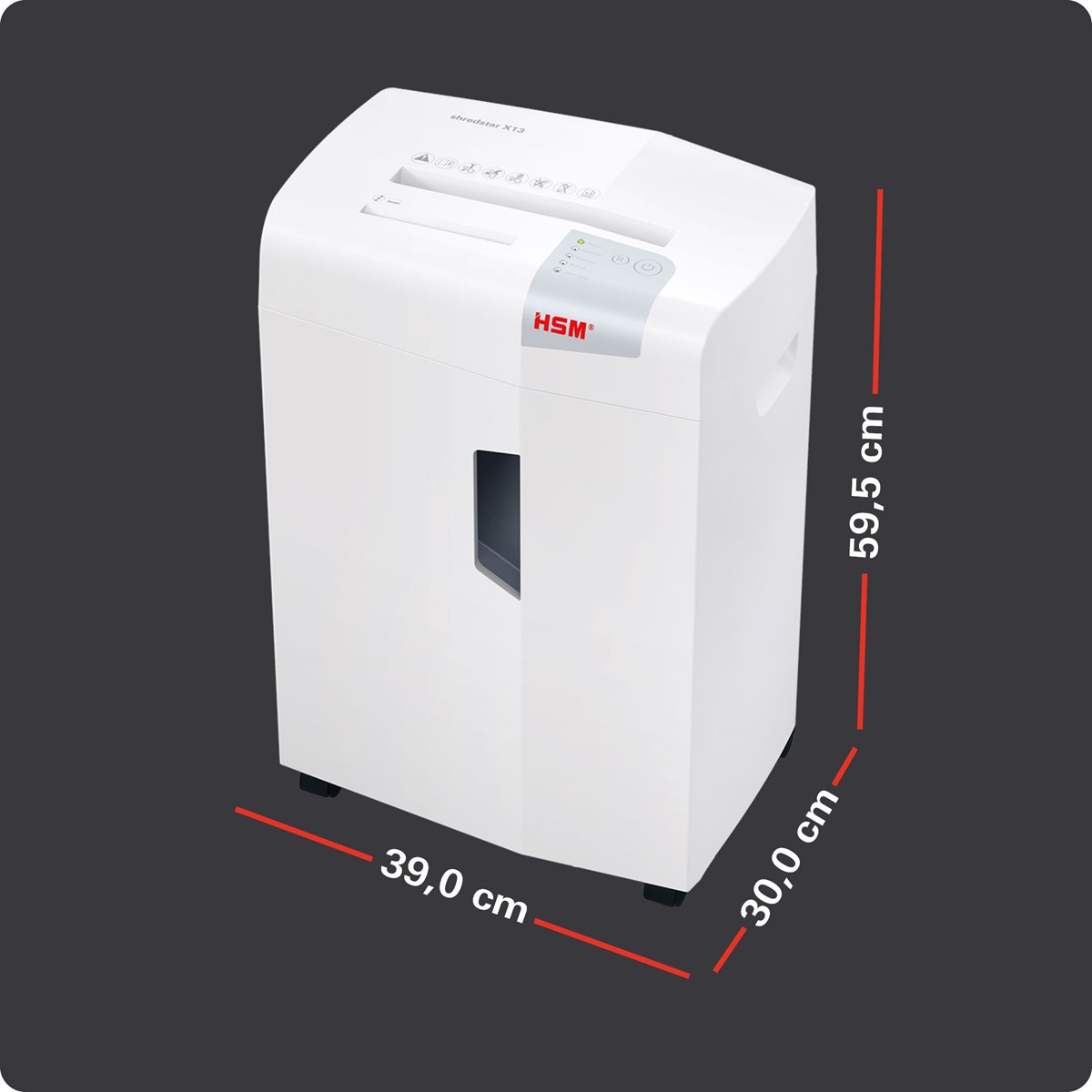 HSM Aktenvernichter shredstar X13, 4,0mm x 37mm (Art.-Nr.: 1057121)