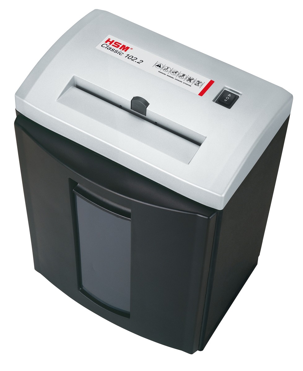 HSM Aktenvernichter Classic 102.2 Silver Edition, 3,9mm Streifen (Art.-Nr.: 1203021)