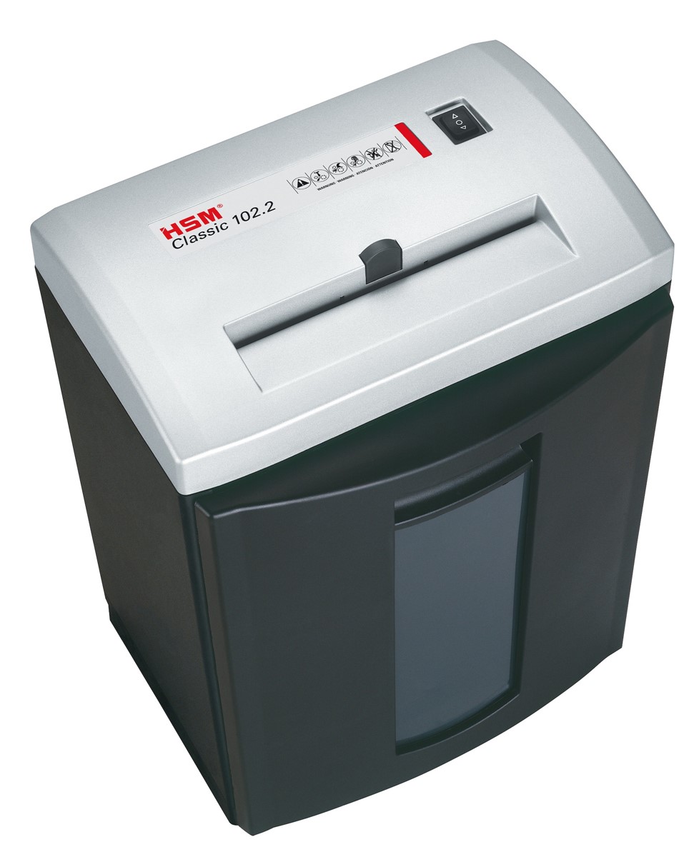 HSM Aktenvernichter Classic 102.2 Silver Edition, 3,9mm Streifen (Art.-Nr.: 1203021)