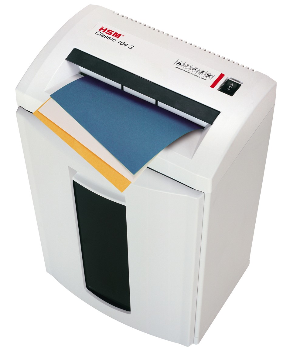 HSM Aktenvernichter Classic 104.3, 3,9mm Streifen (Art.-Nr.: 1285141)