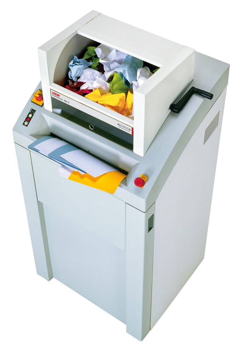 HSM Aktenvernichter Powerline 450.2, 3,9mm x 40mm (Art.-Nr.: 1503154)