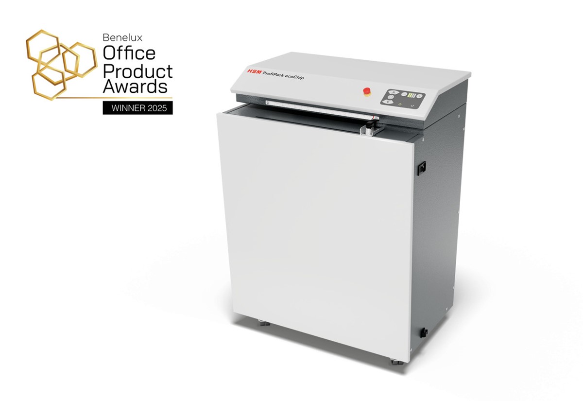 HSM Verpackungspolstermaschine HSM ProfiPack ecoChip, inkl. Adaptionssatz für Absaugung (Art.-Nr.: 1531954)