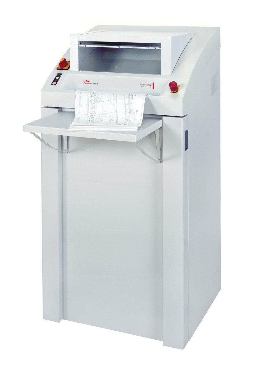 HSM Aktenvernichter Powerline 450.2, 2mm x 15mm (Art.-Nr.: 1688144)