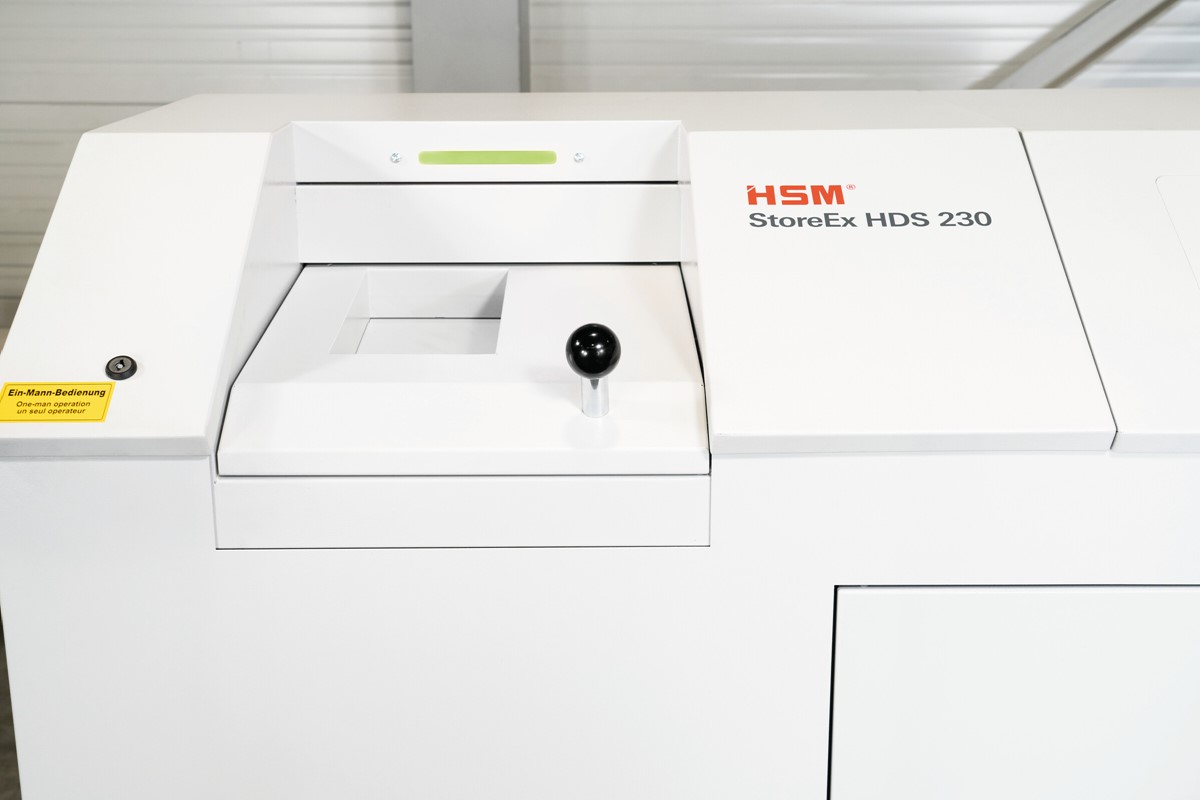HSM Medienvernichter StoreEx HDS 230 - 20 x 40-50 mm (Art.-Nr.: 1778124)