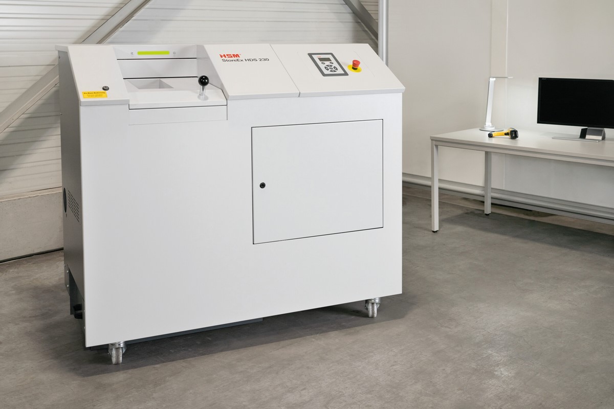 HSM Medienvernichter StoreEx HDS 230 - 20 x 40-50 mm (Art.-Nr.: 1778124)