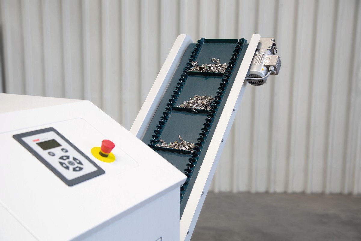 HSM Medienvernichter StoreEx HDS 230 - 20 x 40-50 mm mit Auslaufförderband (Art.-Nr.: 1778124F)