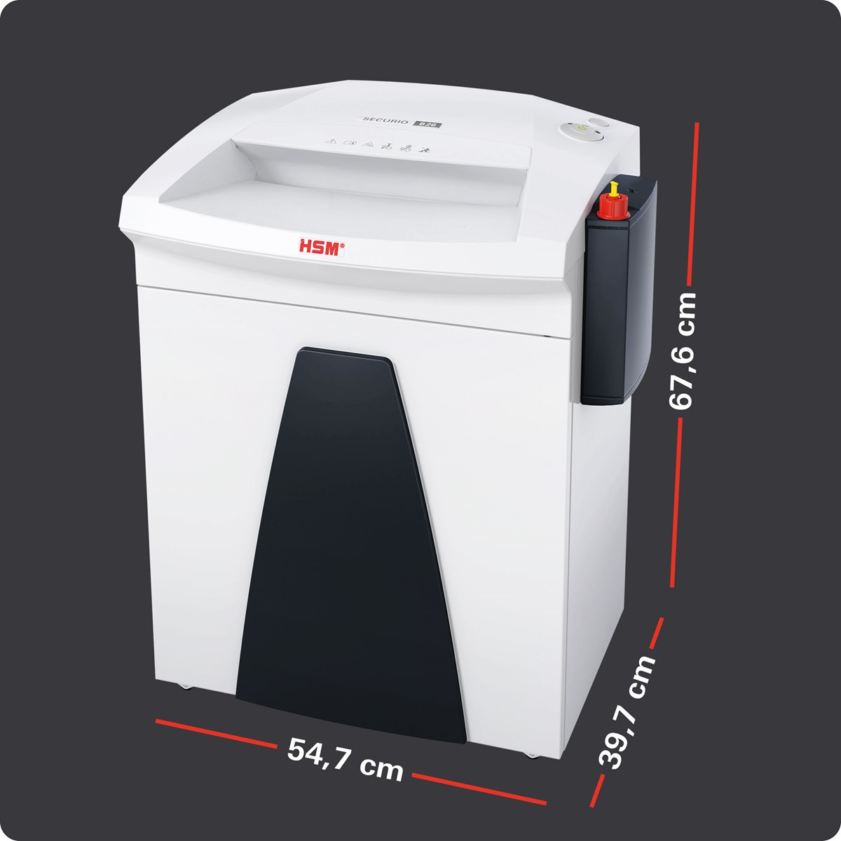 HSM Aktenvernichter SECURIO B26, 1,9mm x 15mm, mit integriertem Öler (Art.-Nr.: 1802111O)