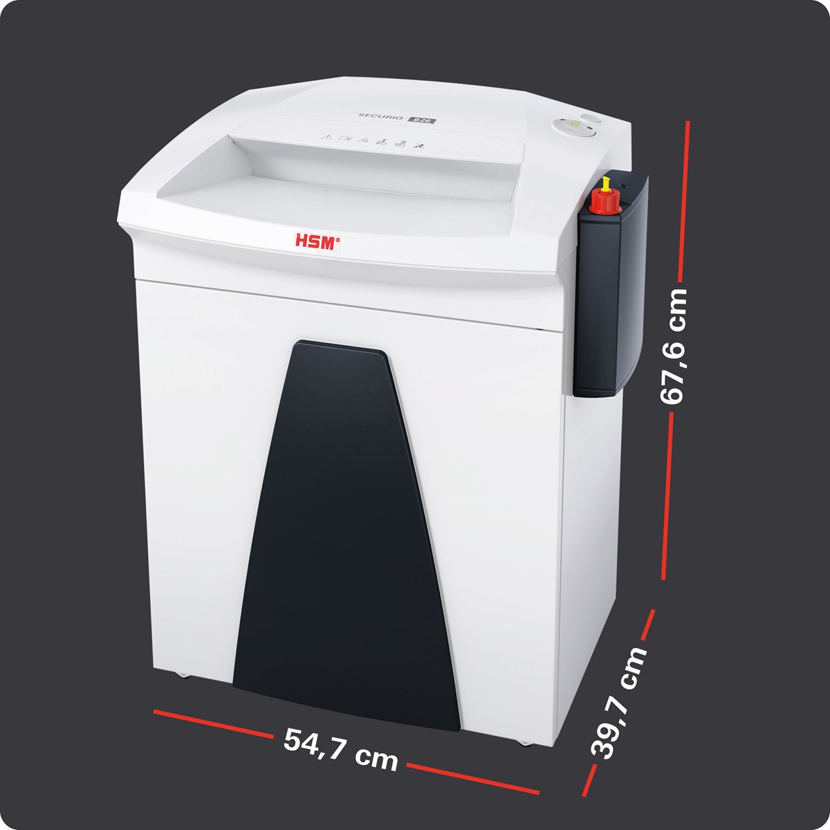 HSM Aktenvernichter SECURIO B26, 0,78mm x 11mm, mit integriertem Öler (Art.-Nr.: 1805111O)