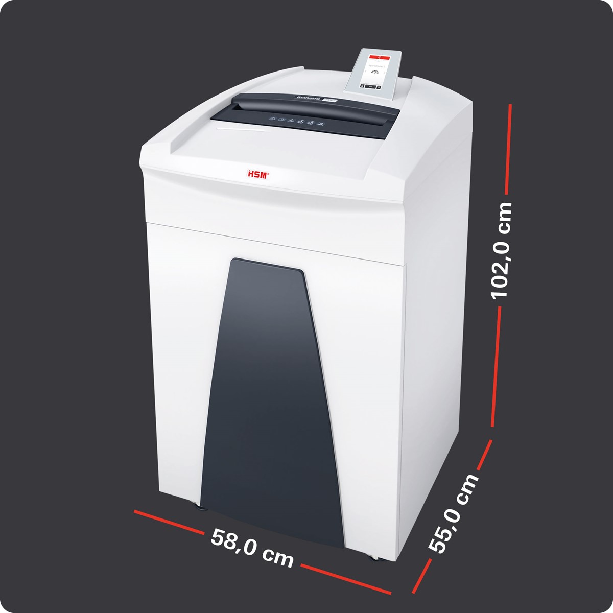 HSM Aktenvernichter SECURIO P36i, 1,9mm x 15mm, separates CD-Schneidwerk (Art.-Nr.: 1852121C)