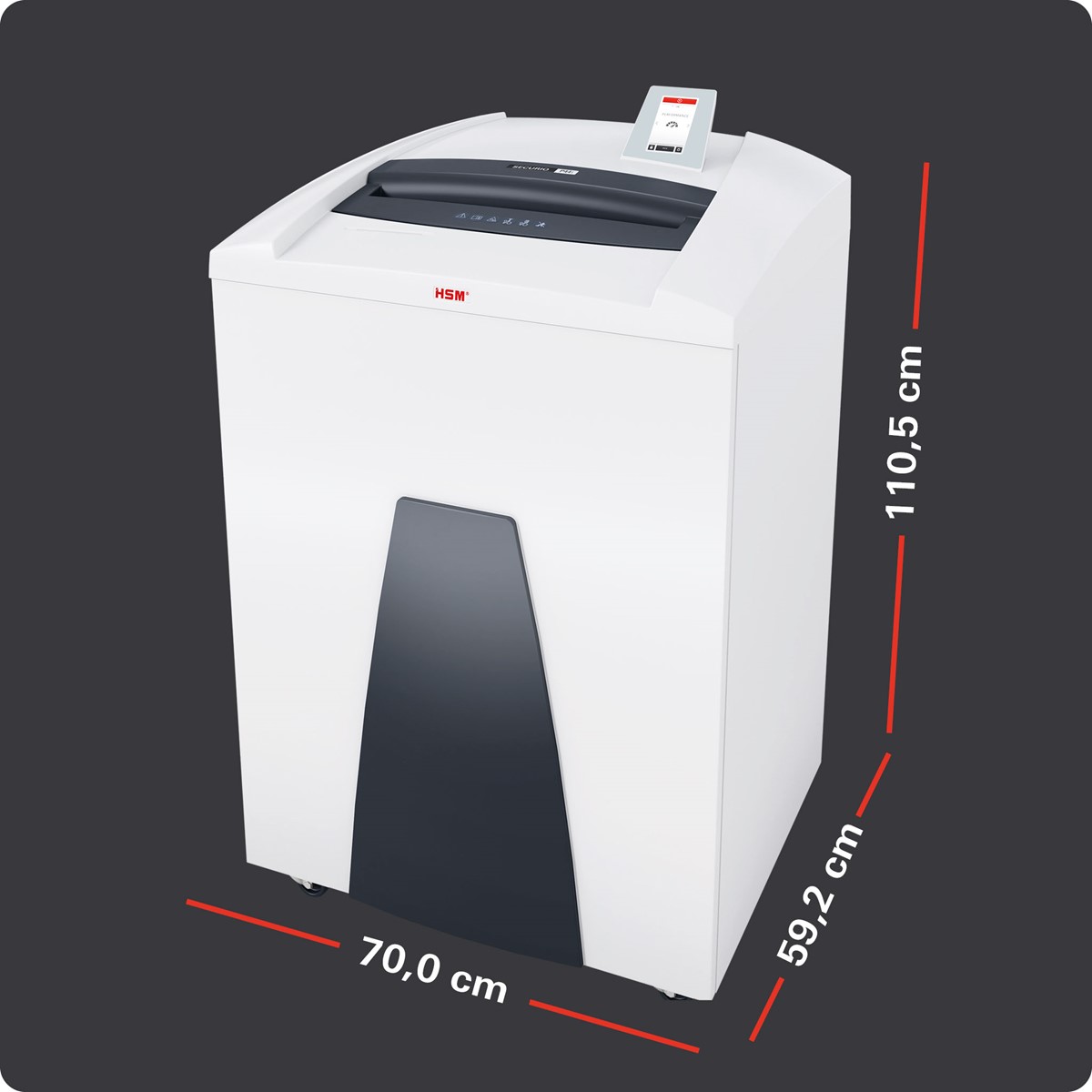 HSM Aktenvernichter SECURIO P44i, 1,9mm x 15mm, separates CD-Schneidwerk (Art.-Nr.: 1872121C)