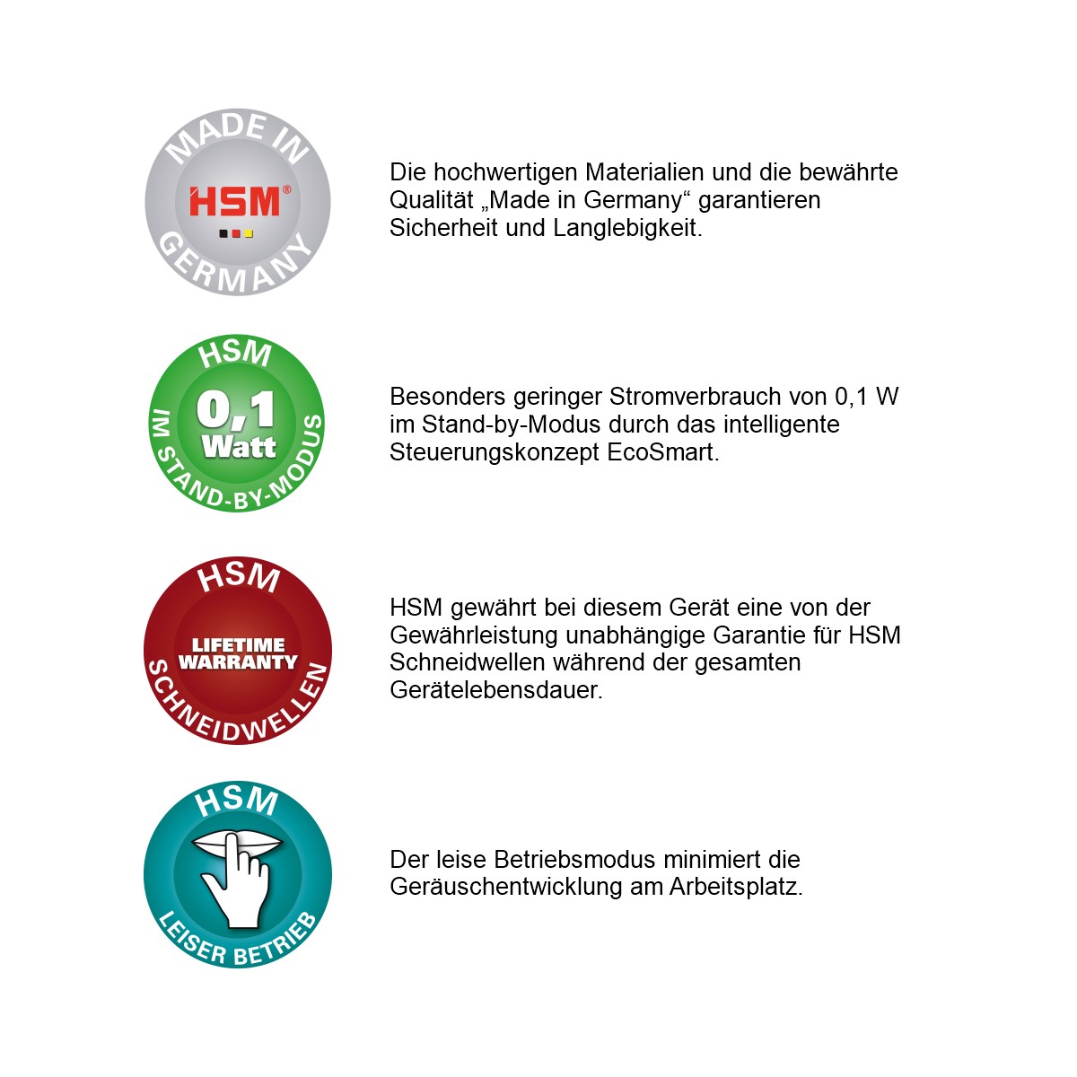 HSM Aktenvernichter Pure 740 max, 1,9 x 15 mm (Art.-Nr.: 2372111X)