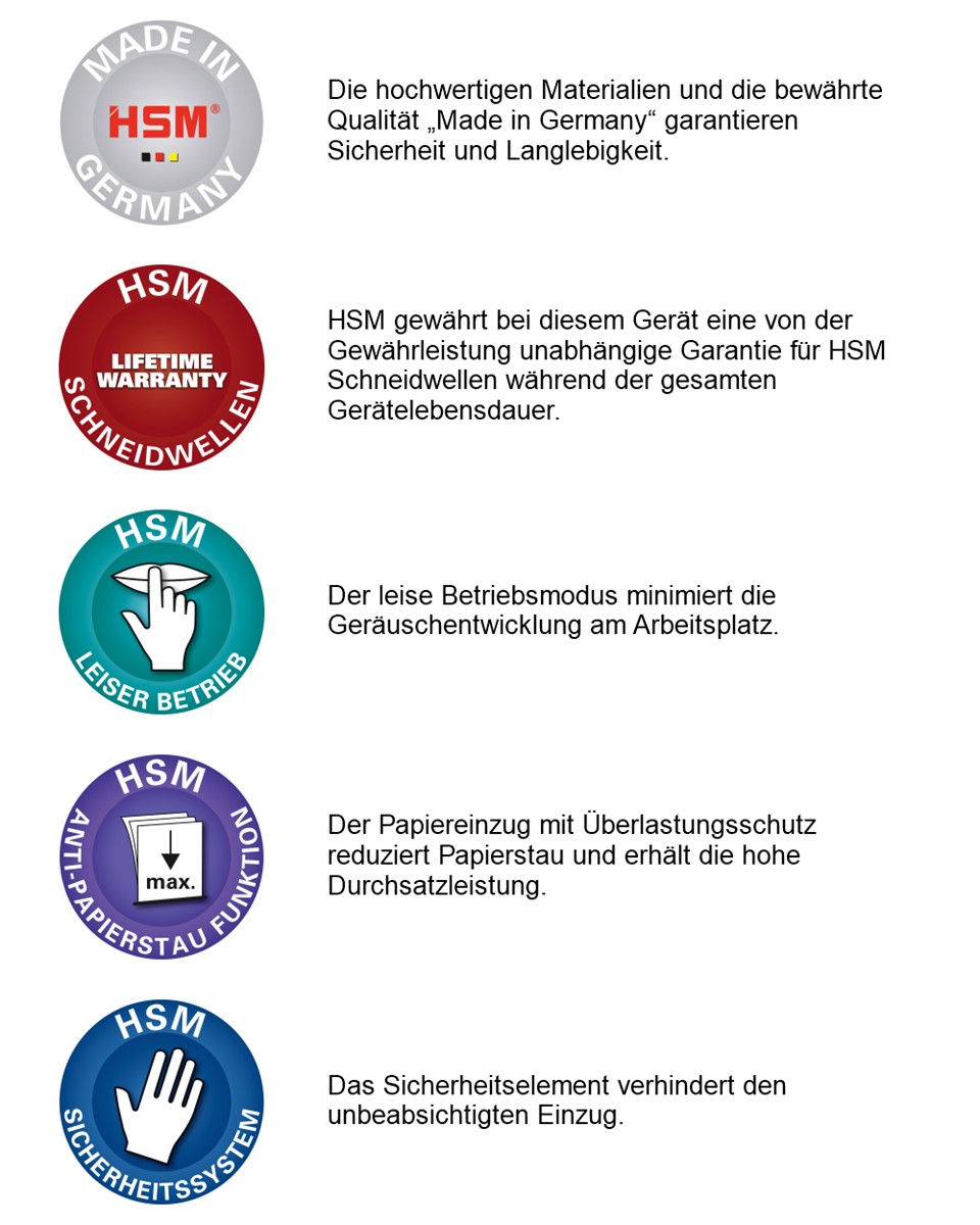 HSM Aktenvernichter Pure 830, 4,5mm x 30mm (Art.-Nr.: 2383121)